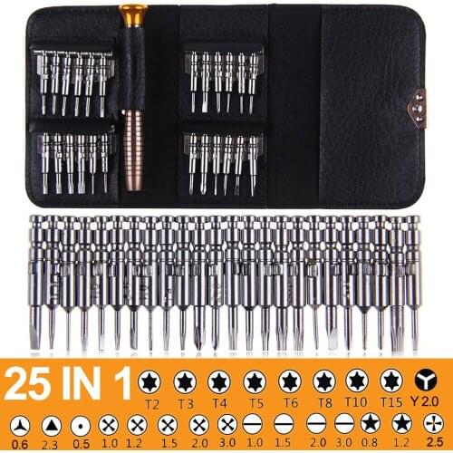 Precision Screwdriver Set 25 in 1 Electronic Torx Screwdriver Opening Repair Tools Kit For iPhone Camera Watch Tablet Eyeglasses
