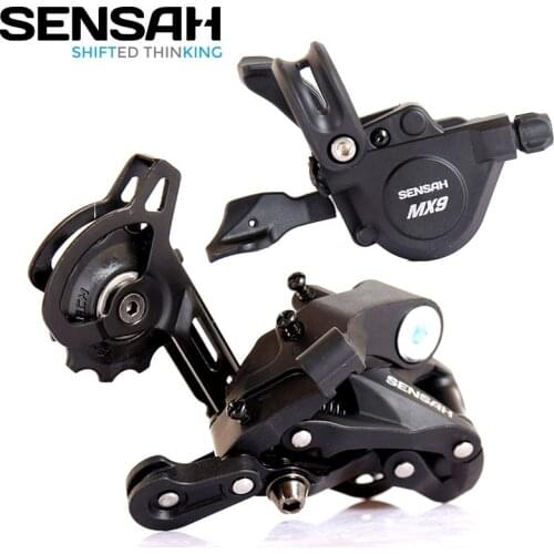 SENSAH MX9 9 Speed MTB Bicycle Small Groupset 1*9 Speed Kit Right Shifter Lever Rear Derailleur SGS for Max 40T