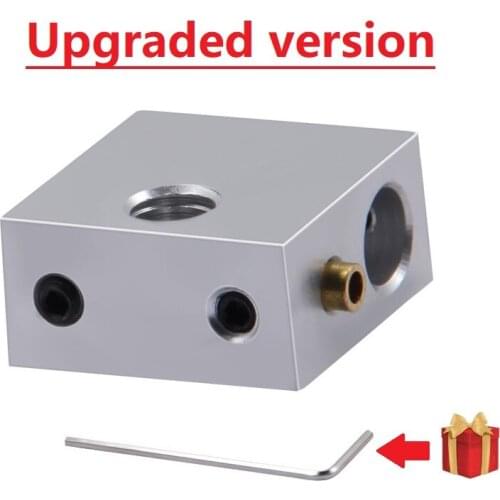 MEGA 1PC 3D Printer Heated Block MK7 MK8 Aluminium Heater Block 20*20*10mm For Reprap Makerbot Print Head Hotend Heating Block