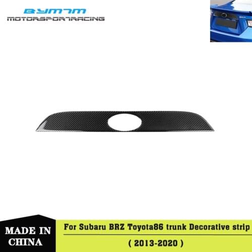 Real Carbon fiber trunk Anti collision strip sticker interior Car accessories For TOYOTA 86 Subaru BRZ 13-20