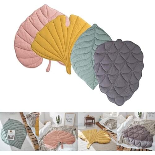 Leaf Shape Area Rug Modern Decorative Bedroom Living Room Soft Rugs 43' x 47