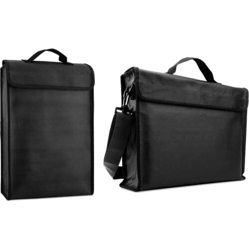 Fireproof Document Bag Waterproof Money Cash File Pouch Safe Holder for Office EM88