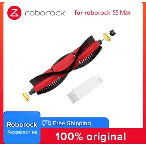 Roborock Vacuum Cleaner 100% Original Silicon Detachable Main Brush 2 ends for Roborock S6 S50 S5 Max S6Max V S4 E4 Spare Part