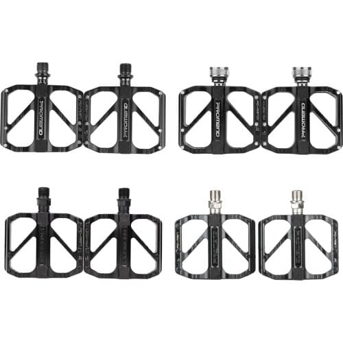 Road Mountain Bike Pedals Lightweight Aluminum Alloy Non-Slip 9/16 Inch Cycling MTB Bicycle Flat Platform Pedals Black