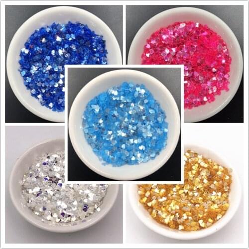 10g 3MM Transparent Glitter Mix Star Polish Sequins PVC Paillettes Nail Art DIY Sewing Wedding Decoration Confetti Lentejuelas