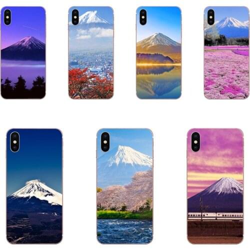 For HTC U11 Life Capa U11 Plus U 11 U12 Life Art Print Transparent TPU Cover Japanese Mount Fuji