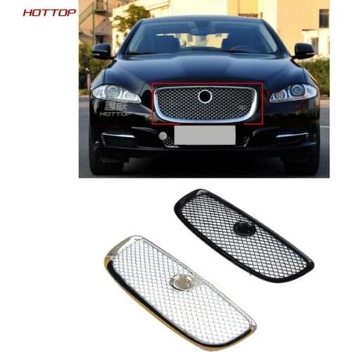 Front Grille Upper Mesh Grill For Jaguar XJ 2010 2011 2012 2013 2014 2015 Chrome Automobile Car Parts Accessories