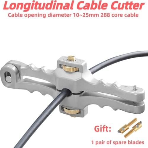SI-01 Longitudinal Opening Knife Fiber Optical Cable Stripper Sheath Cable Slitter FTTH Stripping tool Stripping knife 10-25mm