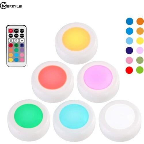 RGB LED Night Light Color-Changing Night Lamps Remote Control For Baby Bedroom Decor Bedside Lamp Christmas Gifts Press