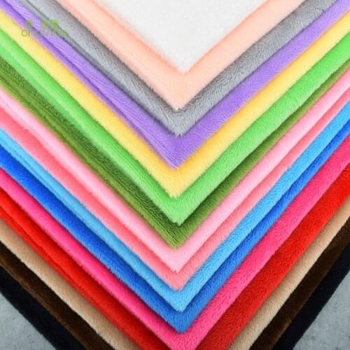 Chainho,Super Soft Short Plush Fabric,Handmade Cloth For DIY Sewing Finger Toy,Cushion Material 16 Pieces,40x50cm