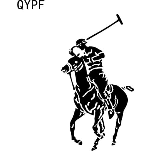 QYPF 7.4*13.8CM Unique Equestrian Decor Car Styling Sticker Accessories Vinyl Silhouette C16-0973