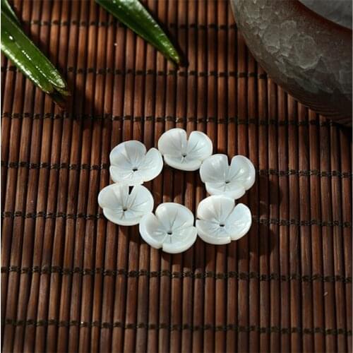 20Pcs/lot wholesale High Quality 12mm natural shell beads flower beads DIY handmade earrings jewelry making accessories
