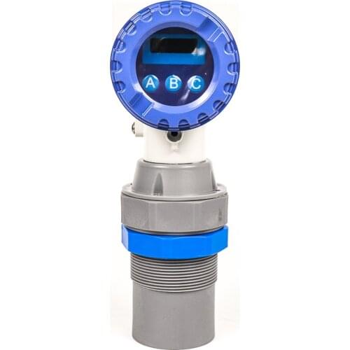 Explosion-proof ultrasonic fuel level sensor for gasoline tank 5m long-range 4-20ma RS485 output with LCD display