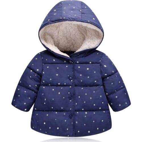 Winter Baby Girls Coat & Jacket Children Outerwear winter Hooded coats Jacket Thicken Kids Coat childrens Warm child clothing