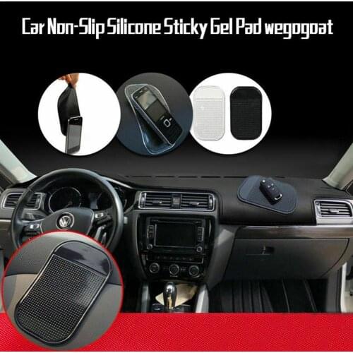 2pcs Car Anti Slip Mat Car Washable Silicone Dashboard Phone For Camera Key GPS Sticky Pad Slip Non Mount Mobile Holder T2S2