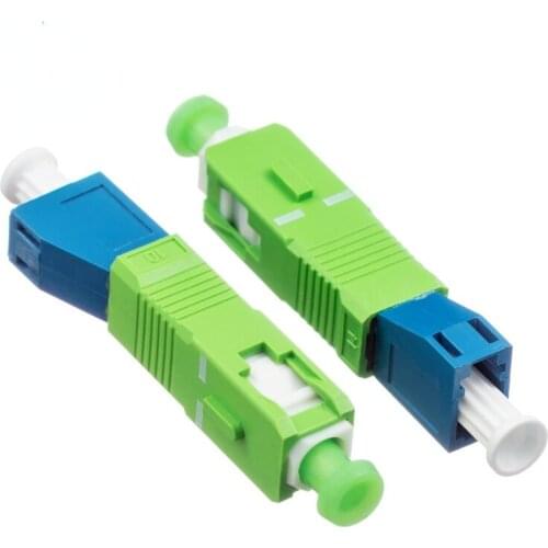 2pcs/lotSC/APC-LC/UPC SC Male to LC Female Hybrid Fiber Optic Adapter Fiber Connector Singlemode Optical AdapterFree Shipping