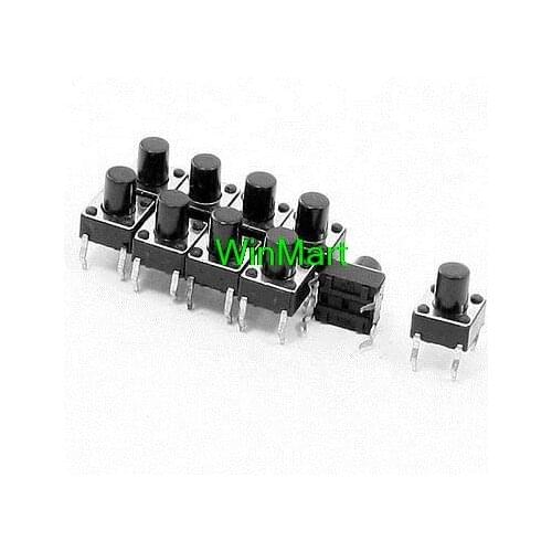 20Pcs 6x6x7.5mm 4 Pins DIP PCB Momentary Tactile Tact Push Button Switch