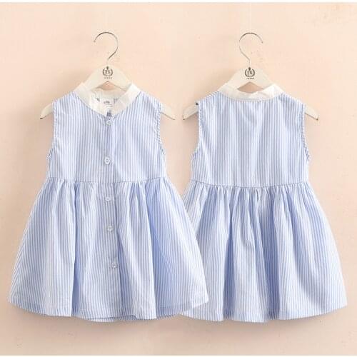 2021 Summer Striped Girls Dresses Children Clothes Baby Girls Dress Kids Prince Dress Baby Girls Dress Girls Outwear 22