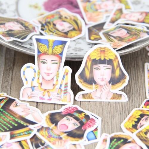 40pcs Nice Egypt Women Scrapbooking Stickers Decorative Girl Sticker DIY Craft DIY Sticker Pack Book Deco Diary Deco