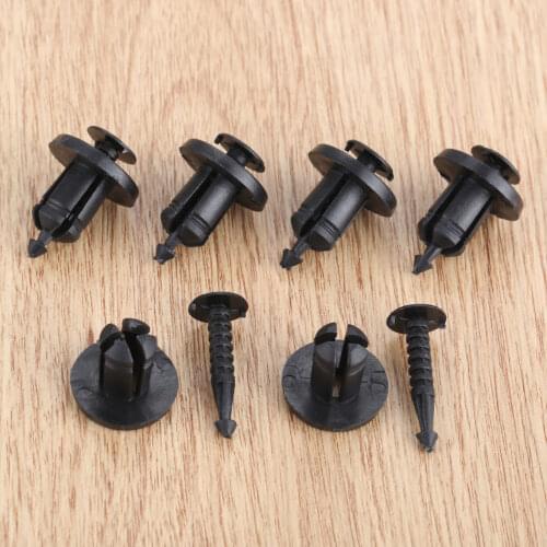 50Pcs Auto Bumper Fender Screw Rivets Fastener Plastic Door Trim Panel Fixed Clips For Honda Clio Megane Laguna