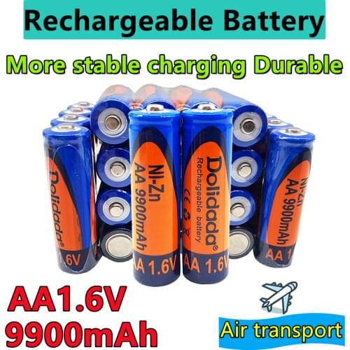 Brand new rechargeable battery nizn 9900mah replace 1.5v/1.2v aa 1.6v toy battery mp3 solar light camera mp4 remote control car
