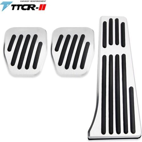 Car Aluminum Alloy Throttle Brake Pedal Cover For BMW Series 2 3 X1 M3 E39 E46 E87 E84 E90 E91 E92 MT Brake Car Accessories