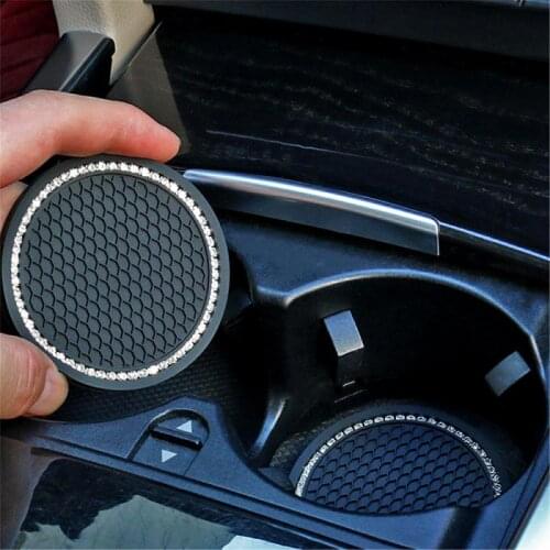 1 Pcs Car Universal Diamond Honeycomb Water Coaster Creative Cute Storage Mat Car Anti-slip Mat Interior Anti-Slip Mat