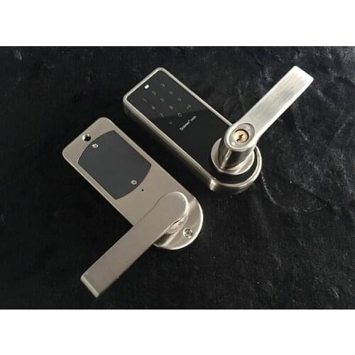 Free Shipping OS8818 Touch screen digital keypad ID card electronic door lock latch bolt door lock Password + Key +card