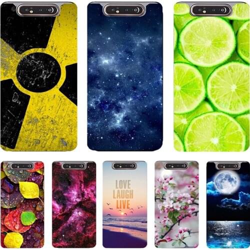 For Samsung A80 Case Silicone Painted Phone Back Coque Soft TPU Cover For Samsung Galaxy A80 A 80 A805 SM-A805F A805F Cases Capa