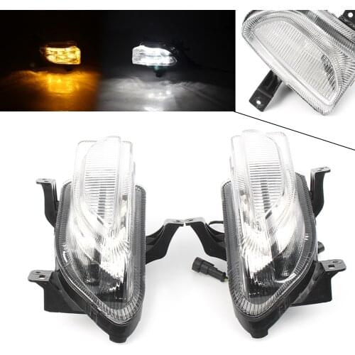 Clear LED Daytime Running Lights/Turn Signals Lamp For Jeep Renegade 2015 2016 2017 2018