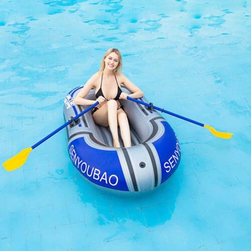 PVC Canoe 1-2People Inflatable Boat Set Kayak Set with Paddle and Air Pump Inflatable Boat Kayak Canoe Fishing Boat Kayak