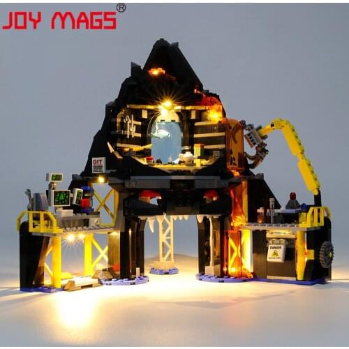 JOY MAGS Only Led Light Kit For 70631 Garmadons Volcano Lair Compatible With 06072 31102 10798 , (NOT Include Model)
