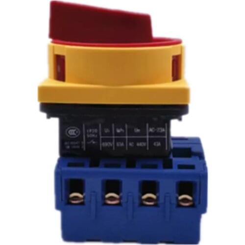 LW30-4P Isolator Switch ON-OFF 690V 25A/63A-80A100A Padlock 2 position 4 Poles Main Rotary Cam Switch Emergency stop