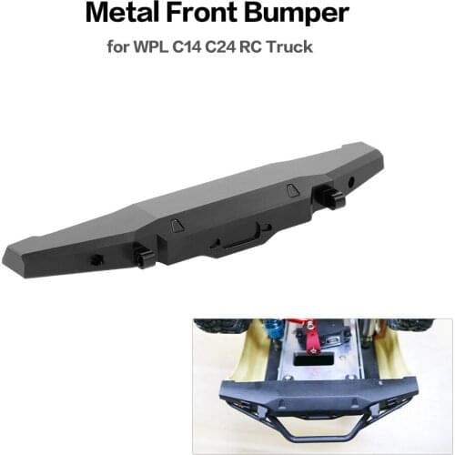 GOOLRC Metal Front Bumper RC Part for WPL C14 C24 RC Truck RC Crawler Off-road Semi-truck