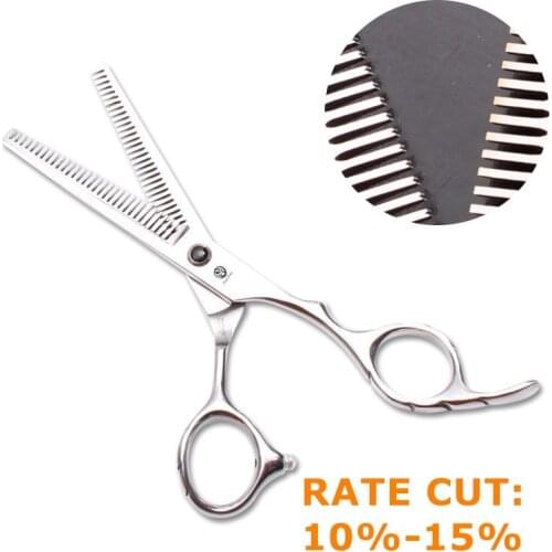 5.5 6.0 Professional Hair Salon Scissor Hairdressing Scissors 10%-15% 20%-25% Thinning Cut Sharp Blade Barber Tools Hair Scissor