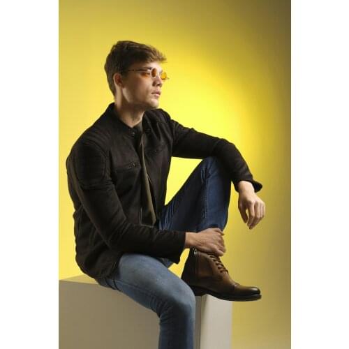 Tuci Zenta Slim Fit Suede Coats