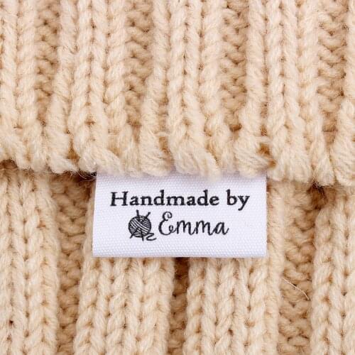 Custom Sewing label, Logo or Text - fold Tags, Personalized Brand , Printing Labels, Free shipping, knitting labe (MD3097)