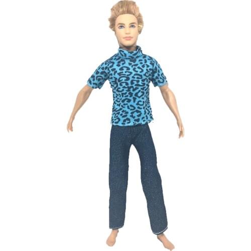 NK One Set Prince Doll Casual Handmade Clothes Jacket Pants Outfits for barbie boy firend for barbie doll ken