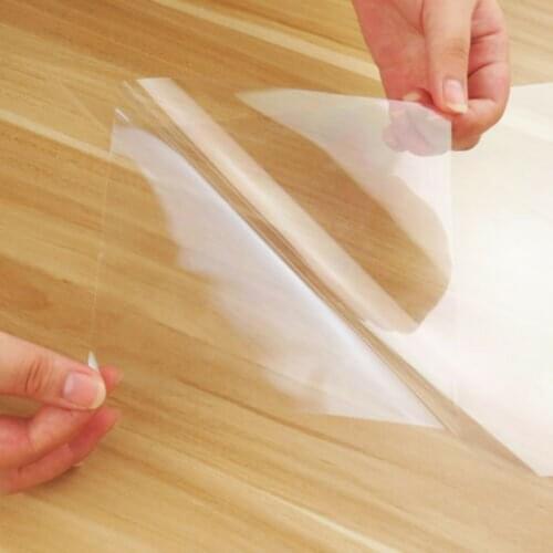 Transparent Protective Film Furniture Surface Protector Desk Table Anti-scratch Film can CSV