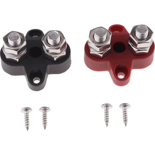 Bus Bar Power Terminal Blocks Positive M8+M8 Positive Distribution Studs