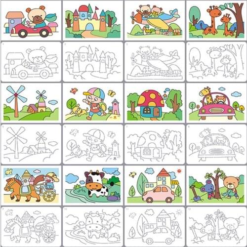 12 Sheets 14.5*20.5cm PET Stencil DIY Wall Layering Graffiti Painting Template Decor Scrapbook Diary Coloring Embossing Reusable