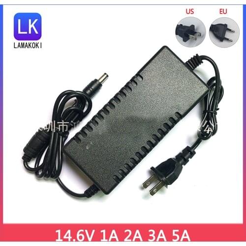 16.8V 1A 2A 14.6V Smart Intelligent Charger 1A for 4S 12.8V LiFe LiFePO4 Battery Pack EU/US Plug