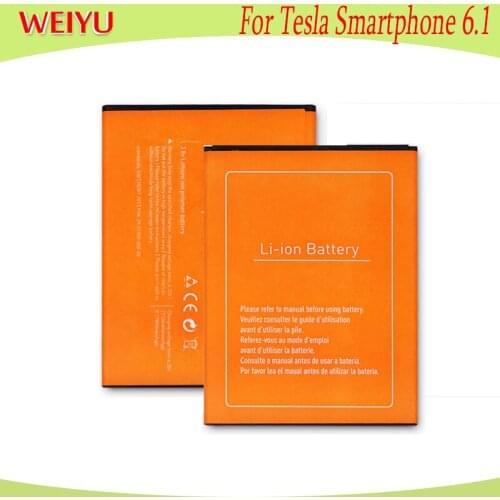 WEIYU 10PCS/LOT 2150mAh battery For Tesla Smartphone 6.1 phone Replacement Batteries Bateria For Tesla Smartphone 6.1