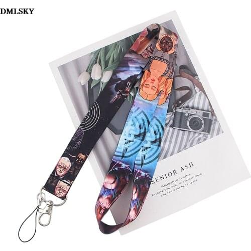 MD059 DMLSKY Cartoon Keychain Lanyards for keys Badge ID Mobile Phone Rope Gifts