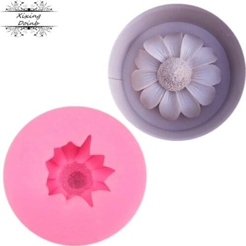 Chrysanthemum shape 100% food grade silicone baking mold cake fudge decoration tool silicone mold
