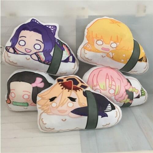 Demon Slayer: Kimetsu no Yaiba Stuffed Pillow Doll Pendant Toy Kamado Tanjirou Nezuko Rengoku Kyoujurou Cute Sushi Plush Toys