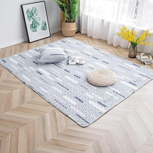 Pure Cotton Floor Mats childrens crawling Rugs for Bedroom Anti-slip Bathroom picnic mats Bedroom Decor Carpet Yoga Mat Doormat