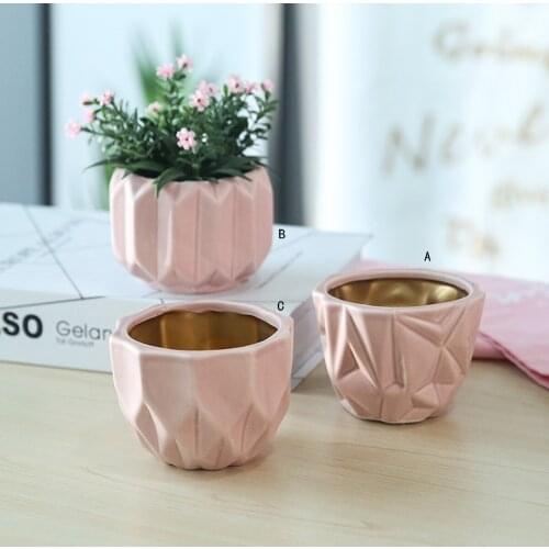 Creative Home Ceramic Flower Pots Modern Garden Flowerpot Nursery Succulent Plant Pot Bonsai Planters
