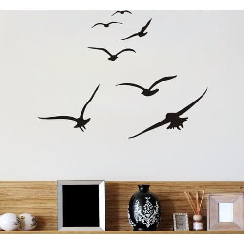 Creative Flying Bird Wall Stickers Home Decor Art Murals Living Room Bedroom Kids Children Room Decal DIY Window Decoration