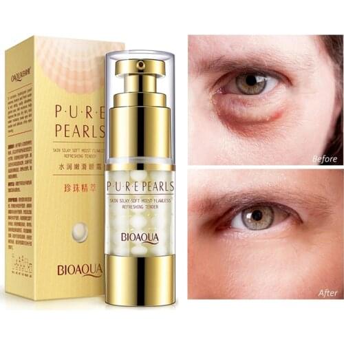 BIOAQUA Pearls Eye Cream Anti-Aging Anti Puffiness Eye Care Essence Cream For Remover Dark Circle Whitening Firming Skin Care